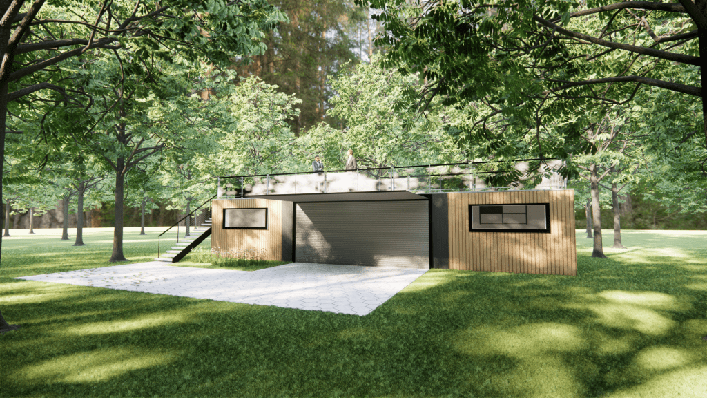 Gravity Flight Club - Container conversion concept 1 F1