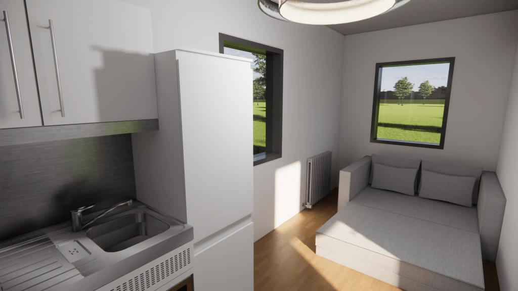 Refugee Container Conversion Concept 8 20FT 3